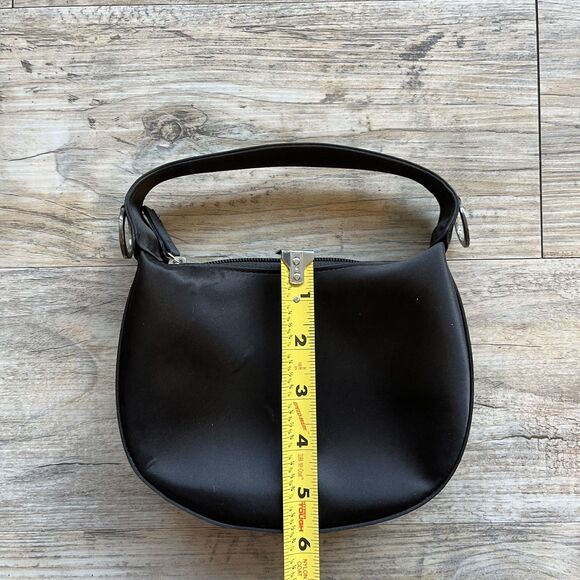 Cache Handbag Mini Black Nylon Vintage Y2K 90s Grunge Goth - Picture 8 of 9